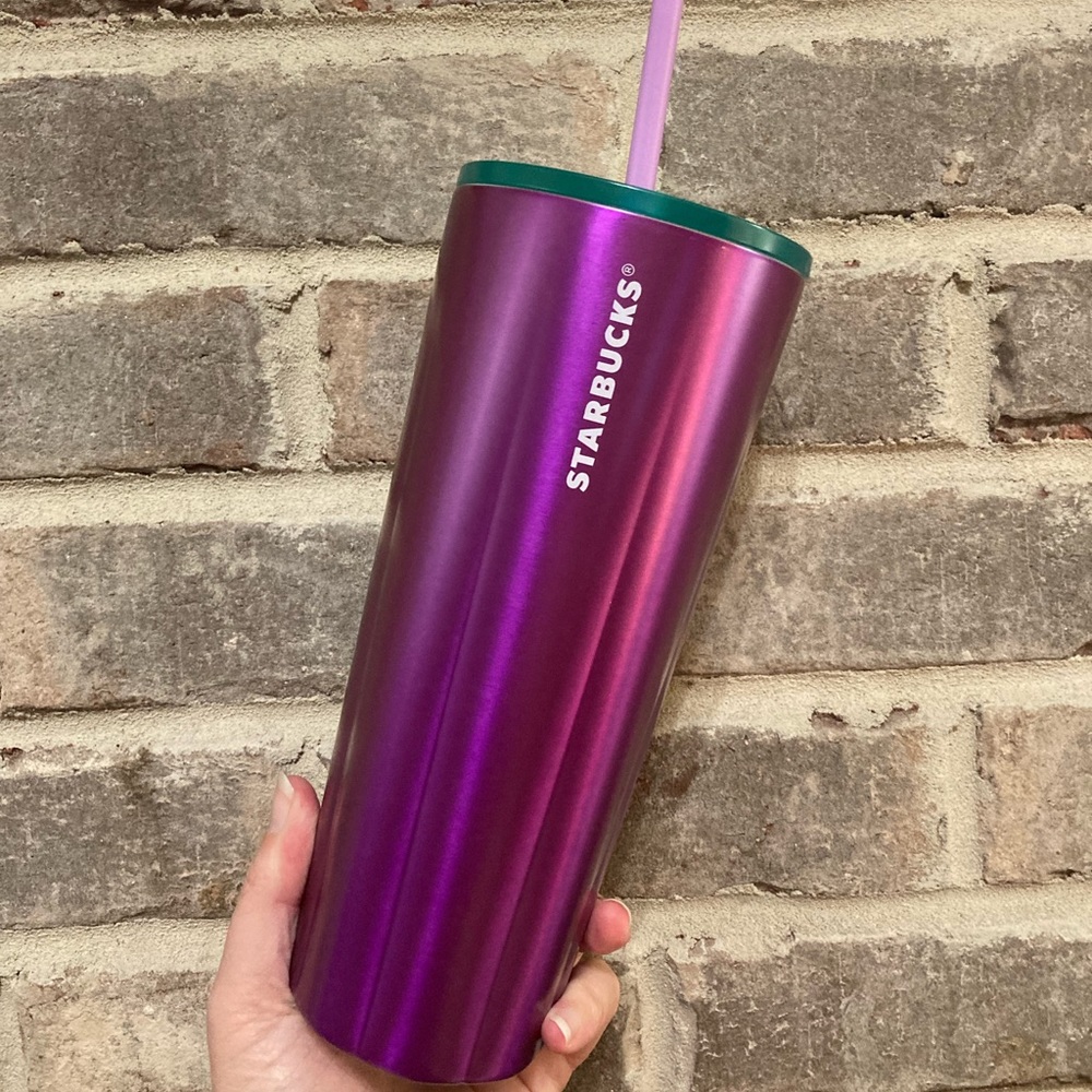✨Starbucks Spring Purple Puffy Stainless Steel 24oz Cup